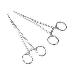 Pinzas de Punta curva y punta recta de acero inoxidable para abrazadera de bloqueo, pinzas hemostáticas, pinzas arteriales, pinzas para anzuelos - Product Image 1