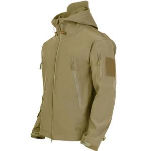 TRAF 2024 Unisex Tactical Winter Windproof <b>Waterproof</b> Shark Skin <b>Puffer</b> <b>Jacket</b> <b>with</b> Front Logo New Fashionable <b>Hooded</b> in XL Size - Product Image 1