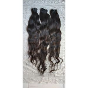 Cabello Humano Remy Indio Rizado Natural, 20 Pulgadas, Virgen, Sin Procesar, Sin Enredos, Ondulado Natural - Product Image 4