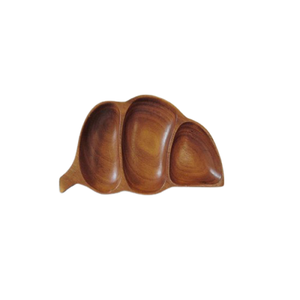 Bandeja de madera con diseño de hojas para servir nueces y dulces, de calidad premium, con forma y tamaño personalizados, ideal para los productos más vendidos. - Product Image 4