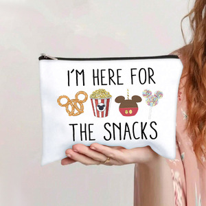 Bolsa de Cosméticos de Lona de Gran Capacidad con Estampado de Letras - Organizador de Maquillaje y Neceser de Viaje para Mujer a la Moda - Product Image 4