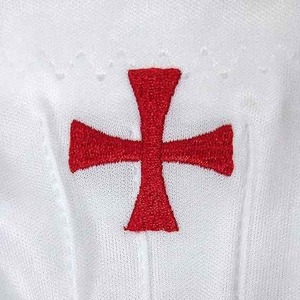 Alta calidad Masonic Regalia Accesorio Caballeros Templarios Cruz Roja Masones Bordados Guantes de algodón blanco - Product Image 3