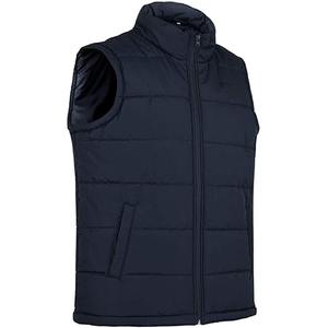 Novedad de 2023, chaleco acolchado ligero y elegante para hombre, lona de alta calidad, transpirable, con cuello levantado, estampado sin mangas - Product Image 4