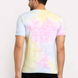 Liso sólido hombres 100% algodón Camisetas cuello redondo manga corta moda Casual uso diario traje al por mayor a granel hombres algodón camiseta - Product Image 4