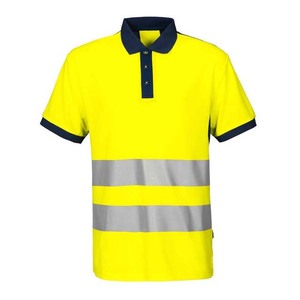 New Factory Wholesale Short Sleeve Reflective Polyester <b>Polo</b> Shirt High Visibility Work Wear T Shirts - Product Image 1
