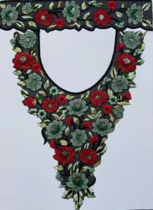 Handmade India Elegant Patches for Clothing Accessory Soft Tulle Embroidered <b>Collar</b> 3D Floral Appliques Sew-On Style for Apparel - Product Image 2