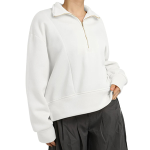 Women's Heavyweight Comfortable casual streetwear <b>Drop</b> Shoulder figures breathable Eco-friendly hoodies Knitted sweatshirt - Product Image 3