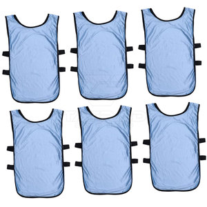 Servicio OEM, Diseño Personalizado, Chalecos de Fútbol Transpirables, Ligeros, Impermeables y Resistentes al Viento, Sin Mangas, de Poliéster/Malla, para Entrenamiento de Adultos - Product Image 3