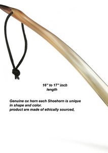 Zapato de cuerno de búfalo natural de tamaño personalizado para hombres y mujeres, ayudante de zapato ecológico hecho a mano - Product Image 3