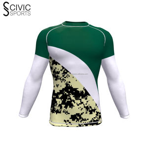 Vente en gros RashGuard pour hommes vêtements de protection solaire hommes vêtements de compression personnalisé Rush Guard - Product Image 1