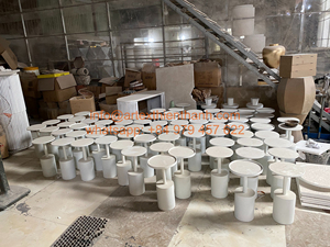 โต๊ะตกแต่งลายสำเนียงแล็กเกอร์ทำจากไม้หรูหราและโต๊ะข้างเคลือบเพื่อการตกแต่งห้องนั่งเล่นที่ทันสมัย - Product Image 5