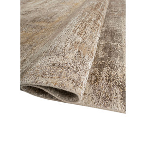 Tapis en laine et soie noué à la main Entropy Ivory Esh-13002, motif abstrait, pour salon, couloir, modèle puzzle pour adolescents - Product Image 2