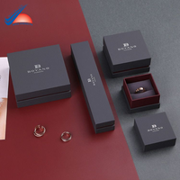 Hochwertige Luxus-Schmuck verpackung-Matte Laminierung, Samt einsatz, Goldfolien-Logo-Premium-Geschenk box-OEM/ODM-Service