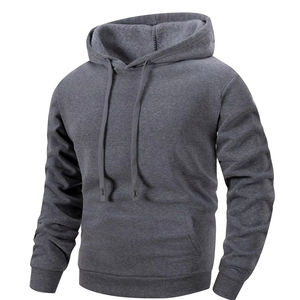 Sweat-shirt hommes ample polaire doublé veste automne printemps tenue décontracté à la mode marque Style de rue vêtements d'extérieur confortables - Product Image 1