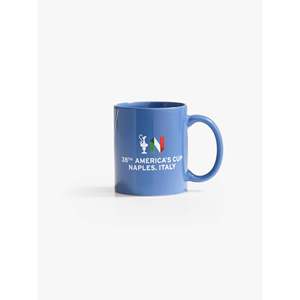 Mug en grès bleu clair, style Coupe d'Amérique moderne 38, compatible micro-ondes et lave-vaisselle, pour cadeaux promotionnels - Product Image 2