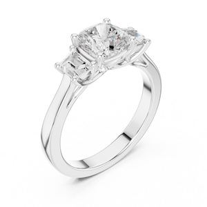 Joyas radiantes de seda 18K Gold Eternity Band con piedras de diamantes simulados - Product Image 4