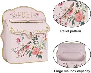 Boîte aux lettres en métal durable et antirouille, dernière arrivée, avec rangement protecteur pour la réception de lettres postales, utilisation résidentielle et de bureau - Product Image 4
