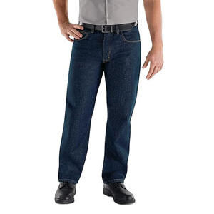 Casual Wear Comfortable <b>Jeans</b> Pants For <b>Men</b> <b>Men's</b> Mid <b>Waist</b> Full Length Breathable Straight Stretchable Denim <b>Jeans</b> Pants - Product Image 1