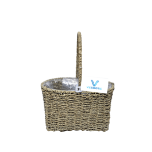 Cestas Hechas a Mano para Almacenamiento de Hierbas Marinas, Jacinto, Cesta de Yute, Organizador de Despensa, Artesanía, Accesorios PARA EL Hogar - Product Image 3