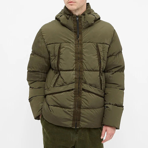 Logo personnalisé hommes manteau d'hiver coton rembourré bulle noir hommes veste commerce assurance fournisseurs - Product Image 6