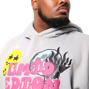 เสื้อฮู้ดพิมพ์ลายพัฟฟ์สั่งทำขายส่ง ผ้าฝ้ายฟลีซทรงโอเวอร์ไซส์ สไตล์หลวมๆ สำหรับผู้ชาย เสื้อฮู้ดพิมพ์ลายพัฟฟ์ลำลอง - Product Image 3