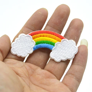 Parches tejidos bordados con logotipo personalizado de fábrica, Parche de chenilla, insignias de diseñador, parche bordado para planchar para ropa - Product Image 5