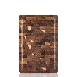 Tabla de Cortar de Madera de Acacia Premium, Más Vendida, Bloque de Cortar Sostenible, Apta para Lavavajillas, para Carne, Uso Doméstico y Comercial - LODI - Product Image 1