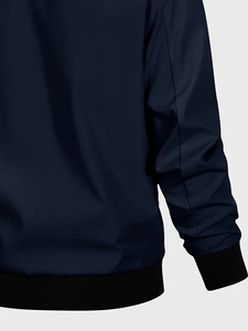 Boomletcorp-Chaqueta Versity unisex con logotipo personalizado de talla grande con capucha y lona impermeable de alta calidad - Product Image 4