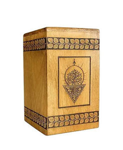 Urnes funéraires modernes en bois pour adultes, funérailles et funérailles faites à la main avec logo personnalisé à bas prix - Product Image 3