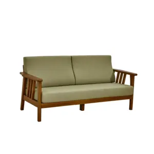Oturma odası için tik ahşap kapı çağdaş kanepe Set mobilya çerçeve 3 kişilik kanepe rahatlatıcı