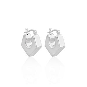 Pendientes de Plata de Ley 925 Hechos a Mano con Diseño Étnico, Joyería Fina Personalizada, Aro de Plata Simple para Bodas, de Fábrica - Product Image 1