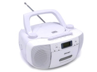 Lecteur de CD Boombox portable avec radio AM/FM et fonction cassette