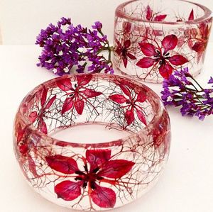 Bracelet en résine style ange PATTERNS - Peint à la main, imperméable, coloré, bijoux fins - Product Image 5