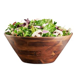 Ensaladera de madera de lujo de forma redonda, cuenco de sopa hecho a mano de calidad superior, cuenco de sopa Vintage de tamaño personalizado - Product Image 5