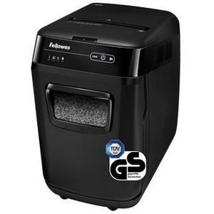 Fellowes AutoMaxT 200M P-5 <b>Paper</b> Shredder 10 Sheets (Manual) 200 Sheets (Automatic) Particle Cut Accepts Staples & Credit Cards - Product Image 1