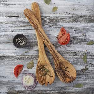 <b>Wooden</b> Large <b>Spoon</b> <b>Set</b> Table Serving <b>Wooden</b> Cutlery <b>Set</b> for Home Hotel Restaurant Manufacturer by India - Product Image 3