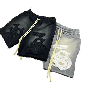 Custom Essentials Short de survêtement unisexe High Street 100% polyester Baggy Applique de broderie à impression graphique Séchage rapide écologique - Product Image 2