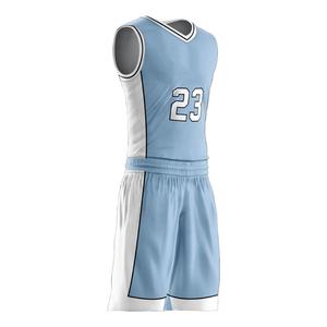 Conjunto de camiseta de baloncesto unisex personalizado uniforme de sublimación impreso transpirable de secado rápido para adultos uniforme de baloncesto de talla grande - Product Image 2