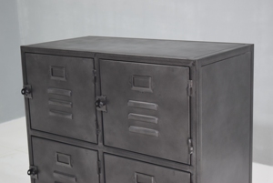 Classeur de rangement en métal à 4 tiroirs de style design vintage industriel de qualité supérieure disponible à un prix raisonnable - Product Image 6