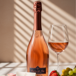 Maria Del Mar, hoa hồng semisweet, tempranillo, rượu vol 9.5%, rượu sủi tăm, 0,75 LT, từ castilla La Mancha. - Product Image 4