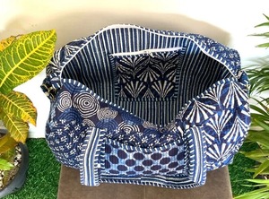 Bolsa de lona de algodón deportiva informal de lujo azul, tela acolchada, bolsa de viaje para la noche, cierre de cremallera táctica de gran capacidad - Product Image 4