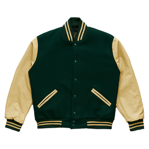 Chaqueta Varsity de cuero para hombres con cualquier personalización Parche bordado Zip Up Bomber Style Ribbed Cuff Streetwear - Product Image 5