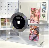 Support de disque CD transparent cadre Photocard présentoir Photo stockage amoureux cadeaux d'anniversaire