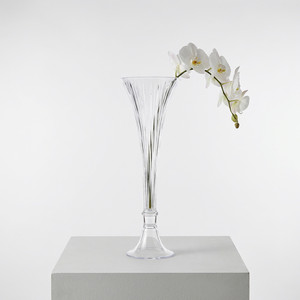 VTV3320 - Flare Fluted Clarinet Trumpet <b>Vase</b> - 19.75 - Product Image 3