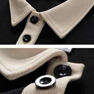 Polo ajustado informal personalizado de alta calidad Polo de manga larga OEM para hombre Logotipo y diseño personalizados - Product Image 5