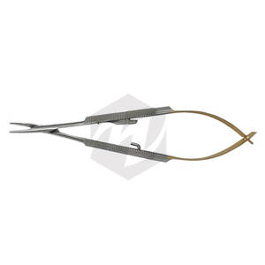 Portaagujas Castroviejo Micro 5 1/2 pulgadas instrumentos médicos quirúrgicos soporte de aguja de diamante Bloqueo de captura segura microcirugía - Product Image 6