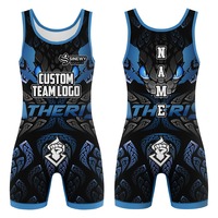 Singlet Gulat Pria Dewasa Pro Custom, Bahan Spandex/Polyester, Nyaman, Cepat Kering, Bernapas, dan Pas Badan