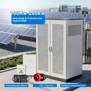 Netzgekoppeltes Hybrid-ESS 50kW MPPT Lithium-Ionen-Solarbatteriespeicher 600W Bifaziales <span class=keywords><strong>PV</strong></span>-Panel 512V LiFePO4 380V Heim 50Hz/60Hz - Product Image 1