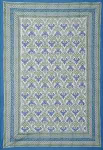 Mantel de algodón hecho a mano bloque de mano impreso patrón Floral rectángulo boda y hogar cubierta de mesa de comedor India - Product Image 2