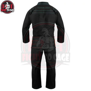 Uniforme de BJJ Ligero, Elástico y Transpirable para Entrenamiento y Competición, Equipo de Artes Marciales OEM, Poliéster y Algodón Estampado - Product Image 2